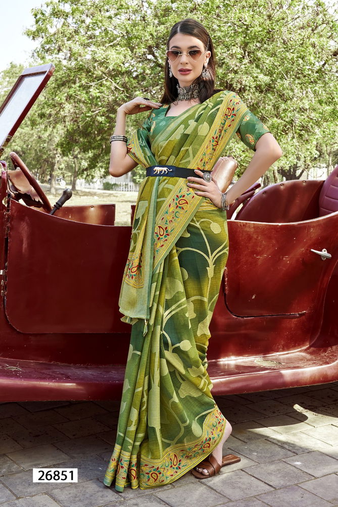 Harshika By Vallabhi Brasso Printed Sarees Wholesale Shop In Surat